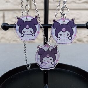 2/$10 Sanrio Kromi Earring And Necklace Set NWT